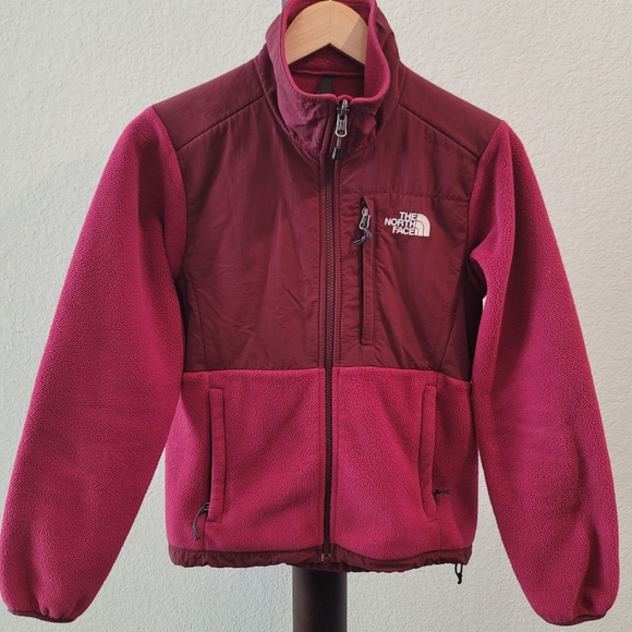 Vintage The North Face Burgundy and Magenta Denali Fleece Jacket Women Sz XS/TP - Picture 1 of 7
